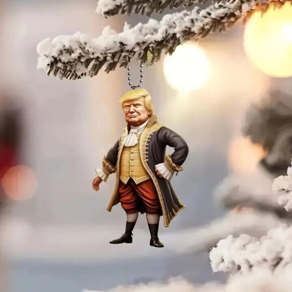๐ฅ President Trump Colonial Revolutionary Christmas Tree Ornament or Pendant - Picture 3 of 4